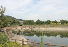 ■中池公園<br>　約600ｍ（徒歩約8分）